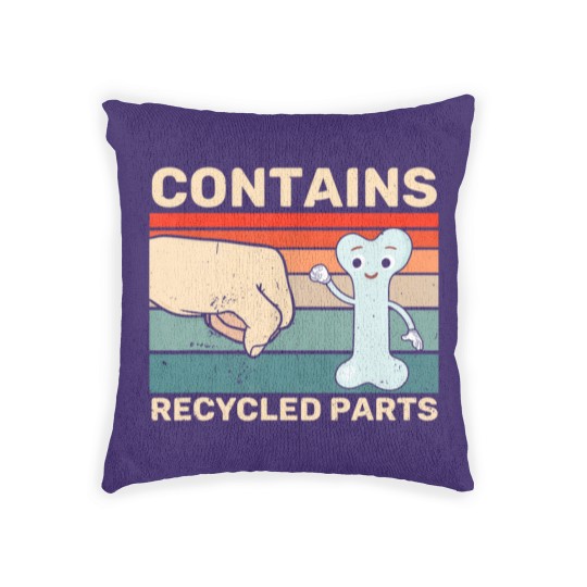 Discover Contains Recycled Parts Bone Marrow Transplant Recipient Woven Pillows