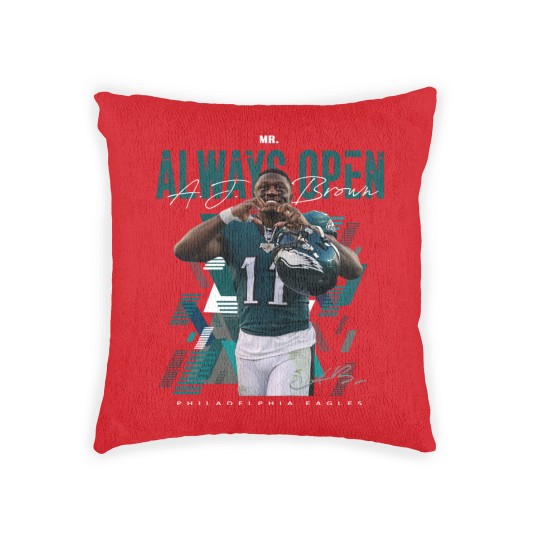 Discover AJ Brown Woven Pillows