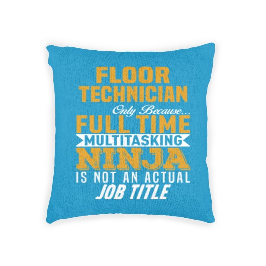 Discover Floor Technician Woven Pillows