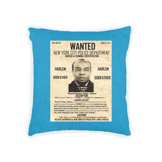 Discover BUMPY JOHNSON (WANTED POSTER) Woven Pillows