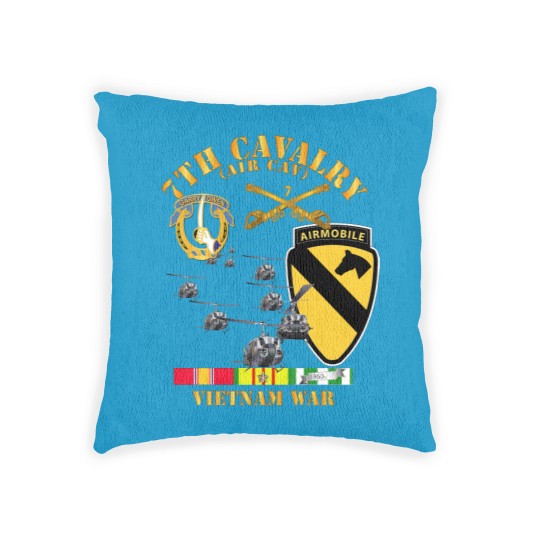 Discover 7th Cavalry (Air Cav) - 1st Cav Division w SVC - Air Assault - Woven Pillows