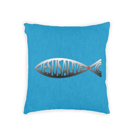 Discover JESUS FISH Woven Pillows