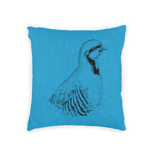 Discover Chukar partridge animal portrait (bright products) Woven Pillows