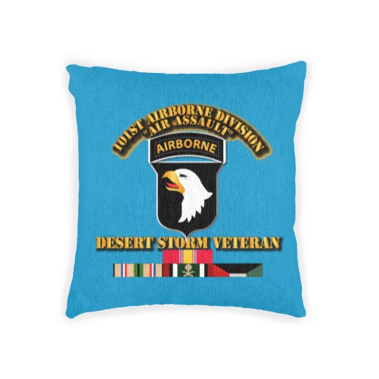 Discover Army 101st Airborne Division Desert Storm Veteran Woven Pillows