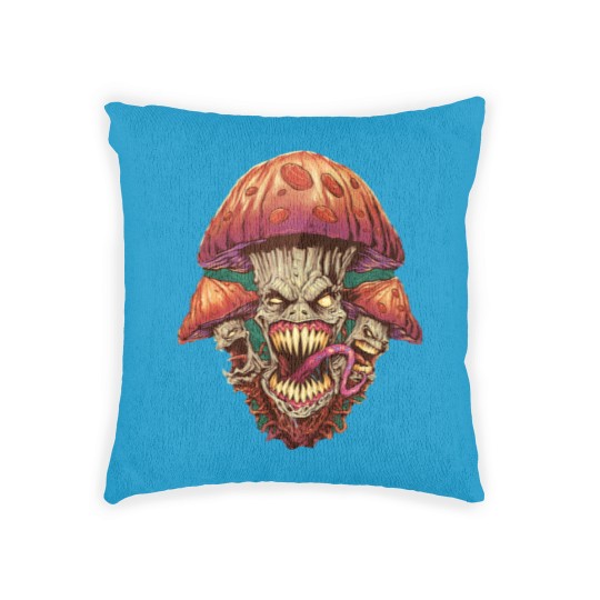 Discover The 3 Evil Mushrooms Woven Pillows