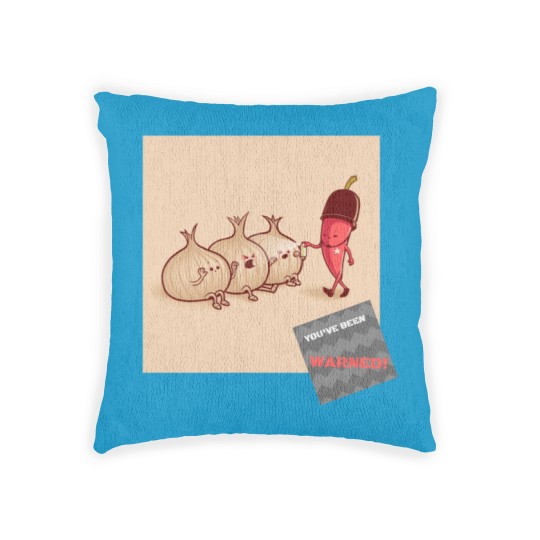 Discover pepper spray man gets his onions.. Woven Pillows