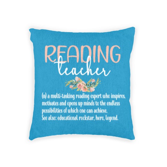Discover Reading Teacher Definition Book Reading Specialist Woven Pillows