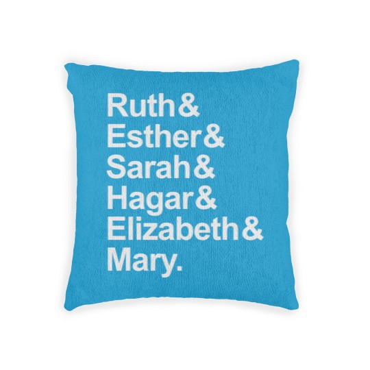 Discover Strong Women of the Bible Woven Pillows