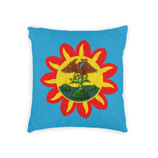 Discover Mexica Flag Woven Pillows