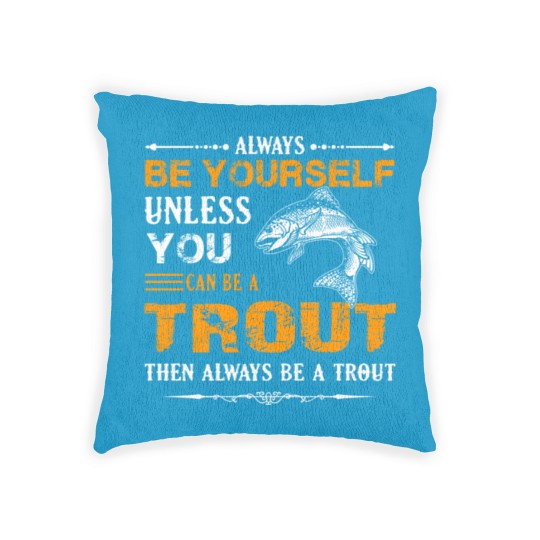 Discover Trout Fish Woven Pillows Woven Pillows