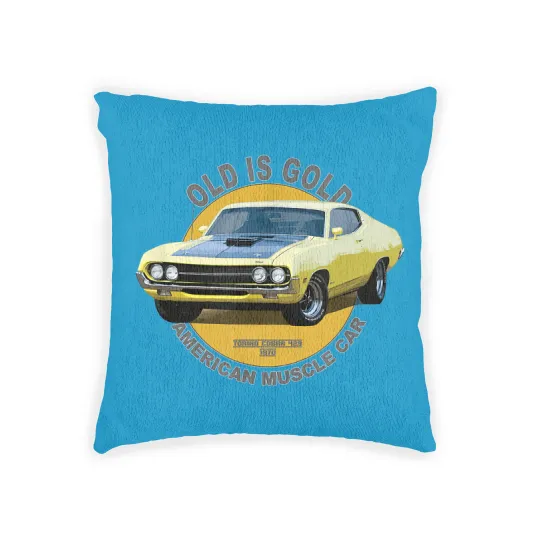 Discover Torino 429 Super Cobra American Muscle Car 60s 70s Old is Gold - Torino Cobra - Woven Pillows