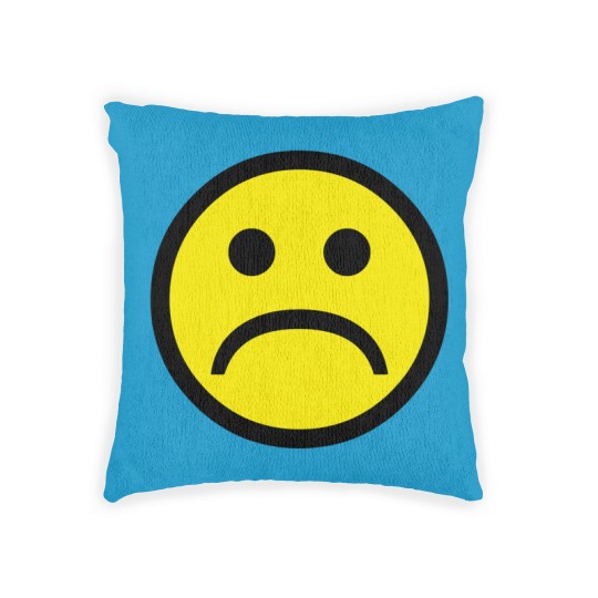 Discover Sad Face Woven Pillows