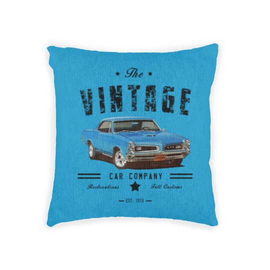 Discover Vintage Car Company Woven Pillows