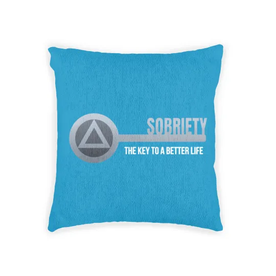 Discover Sobriety Key - Sobriety - Woven Pillows