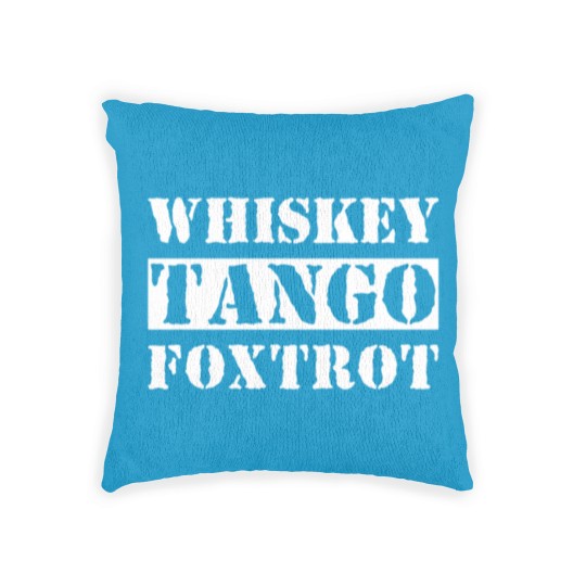 Discover Whiskey Tango Foxtrot Woven Pillows