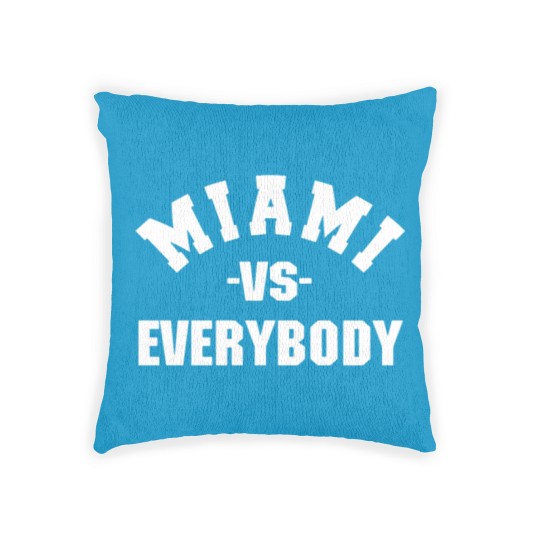 Discover Miami Vs Everybody Woven Pillows
