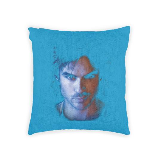 Discover The Vampire Diaries Damon birthday chirstmas Woven Pillows