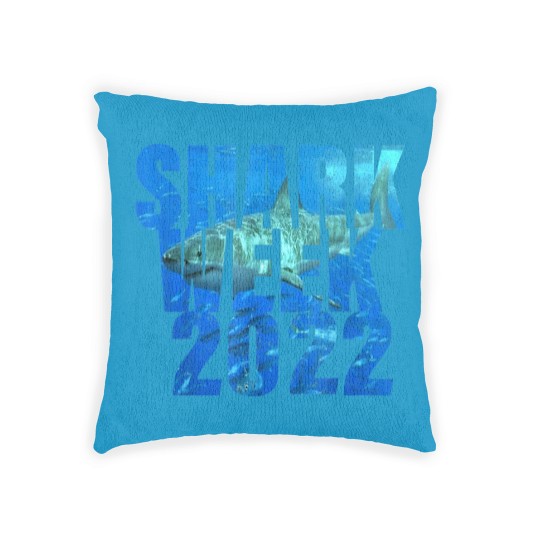 Discover Shark Week 2022 V-Neck Woven Pillows