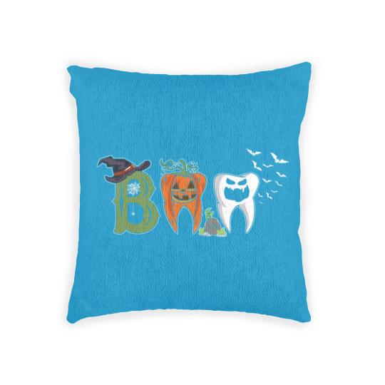 Discover Boo Dentist Pumpkin Costume Dental Assistant Halloween Woven Pillows