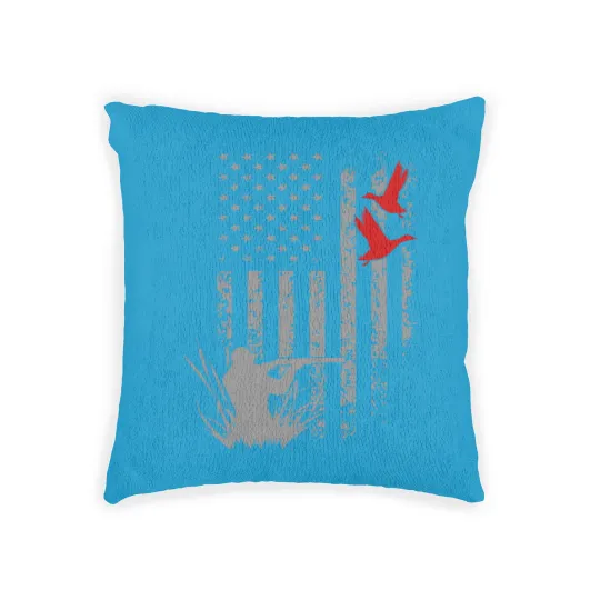 Discover Duck Hunting Woven Pillows
