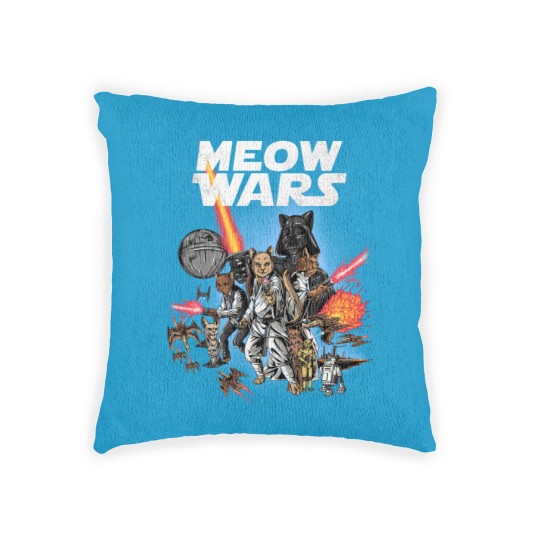 Discover Cat Meow Wars Cat Wars Cat Woven Pillows
