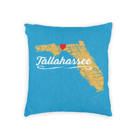 Discover City of Tallahassee Florida | Vacation Souvenir - Graphic Woven Pillows