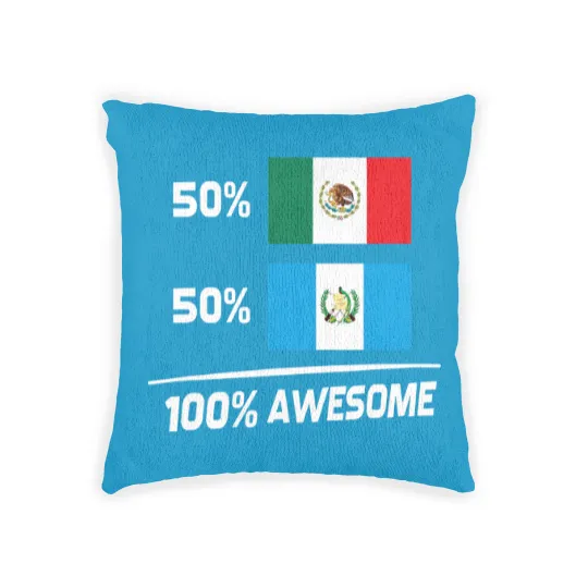 Discover Half Mexican Half Guatemalan Pride Mexico Guatemala Flag Woven Pillows
