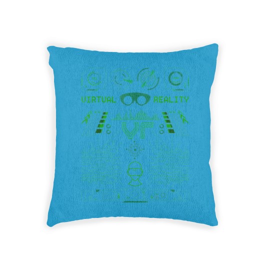Discover Virtual Reality VR Retro Gamers Woven Pillows