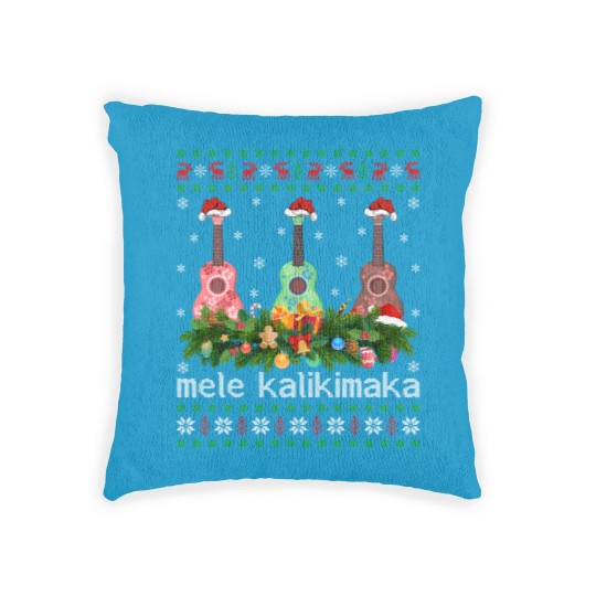 Discover Mele Kalikimaka Ukulele Guitar  Woven Pillows