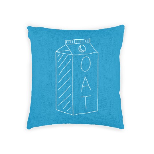 Discover Minimal Cartoon Oat Milk Apparel / Vegan & Vegetarian Woven Pillows