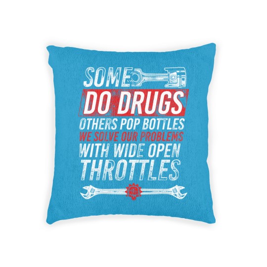Discover Wide Open Throttle Woven Pillows - Car or Truck Racing Woven Pillows