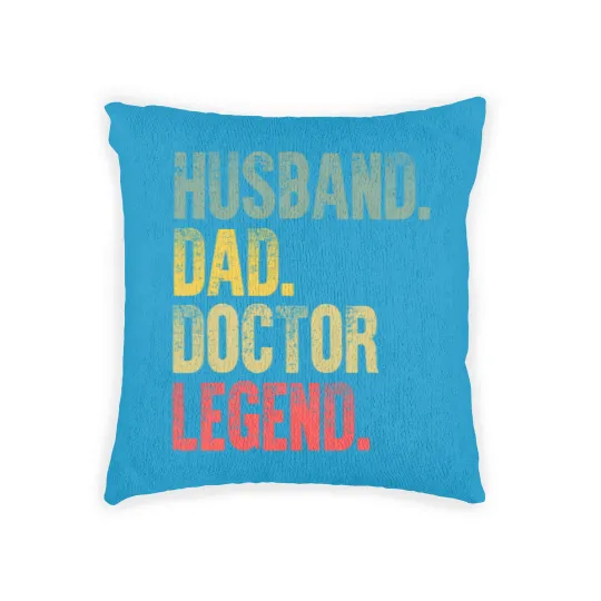Discover Mens Funny Vintage Woven Pillows Husband Dad Doctor Legend Retro Woven Pillows