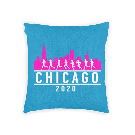 Discover Chicago Skyline Runners Woven Pillows