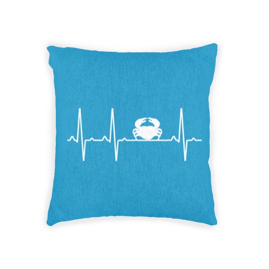 Discover Crab Heartbeat Woven Pillows