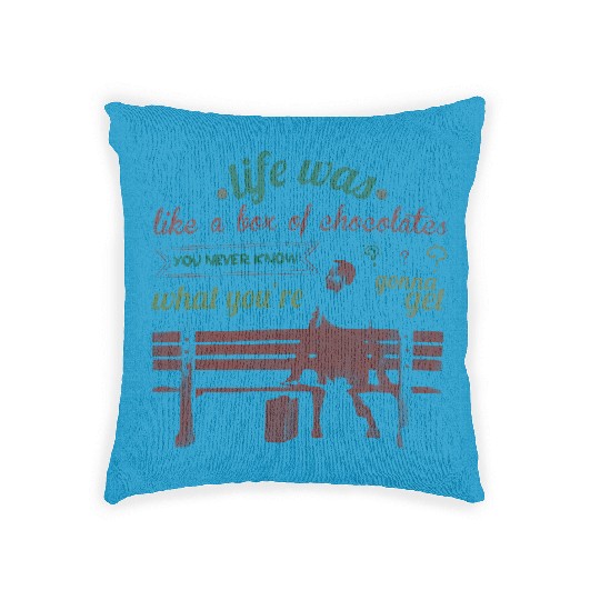 Discover Life is Like A Box of Chocolates  Unisex Woven Pillows