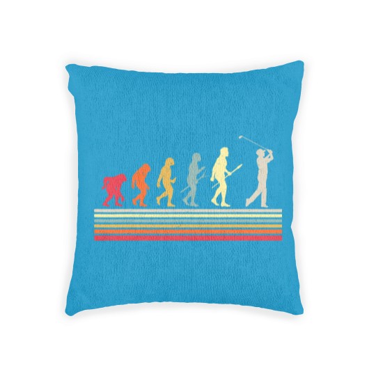 Discover Retro Golf Evolution Gift For Golfers & Golf Players Woven Pillows