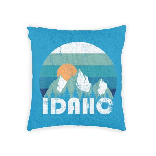 Discover Idaho State Retro Vintage Woven Pillows