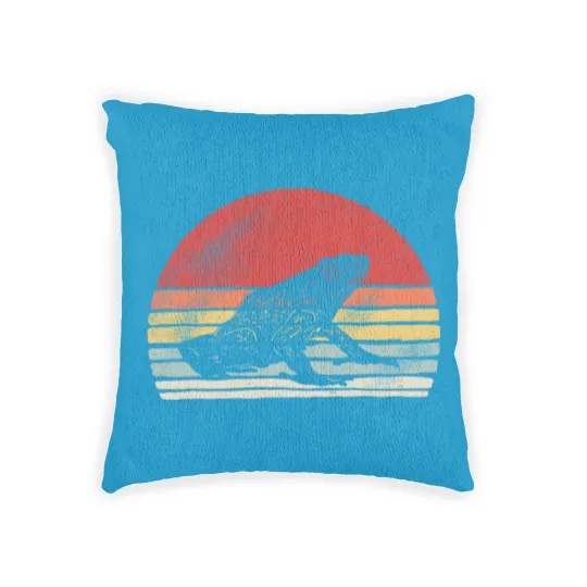 Discover Vintage Retro Poison Dart Frog Woven Pillows