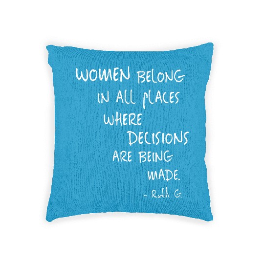 Discover Womens Equal Rights Women Rights Political Feminism Feminist Gift V-Neck Woven Pillows