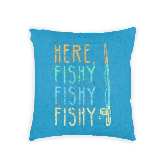 Discover Here Fishy Fishy Fishy Woven Pillows