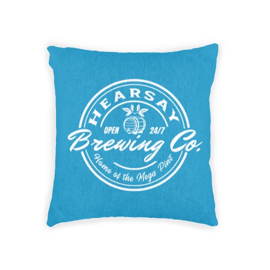 Discover Hearsay Brewing Co Woven Pillows, Johnny Depp Hearsay Woven Pillows, Home Of The Mega Pint Woven Pillows