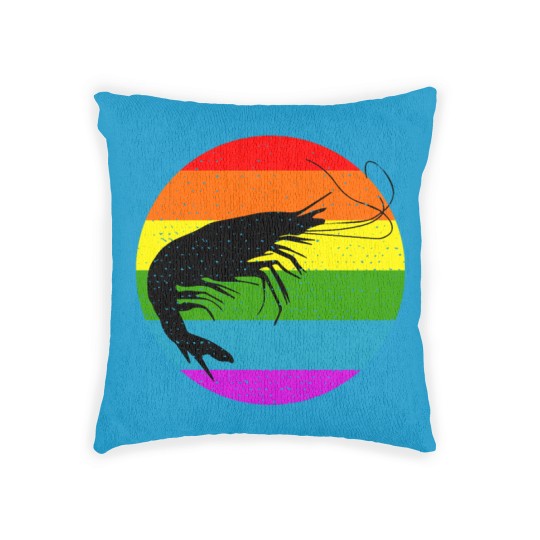 Discover Rainbow Shrimp Woven Pillows