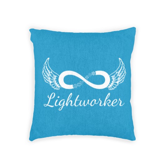 Discover Lightworker Infinity Angel Wings Woven Pillows