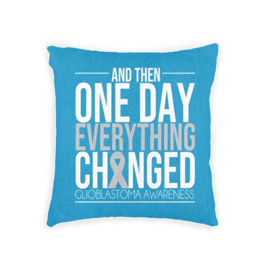 Discover Glioblastoma Awareness Figh Brain Tumor Cancer Woven Pillows