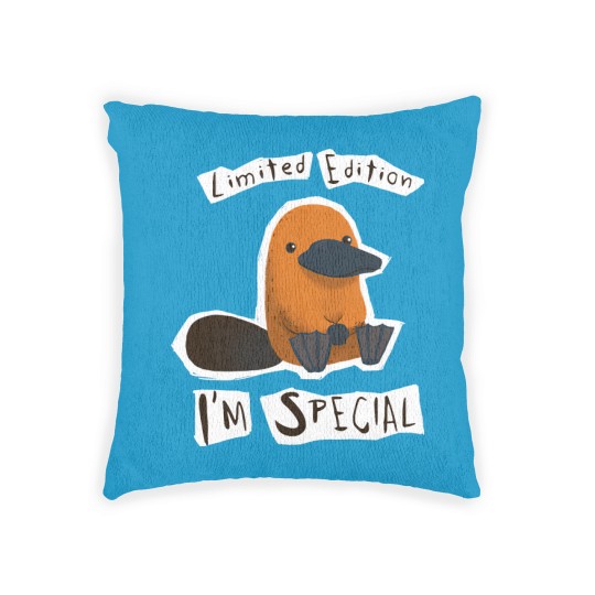 Discover  - I'm Special Platypus - Cute Weird Animal - Platypus - Woven Pillows
