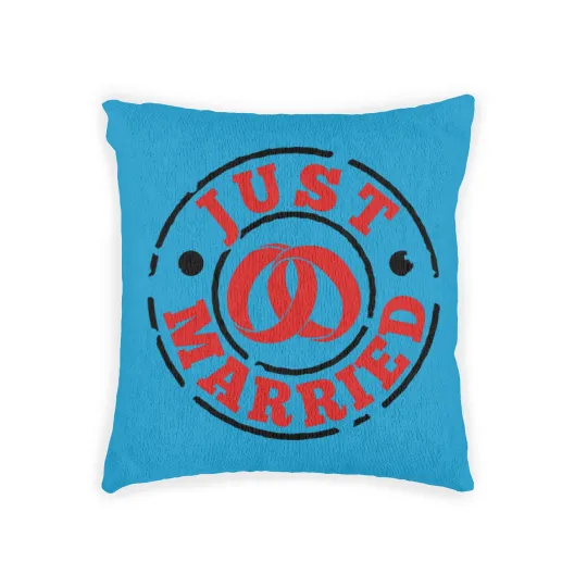 Discover Just Married Woven Pillows