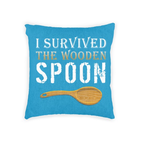 Discover Survivor Woven Pillows I Survived The Wooden Spoon