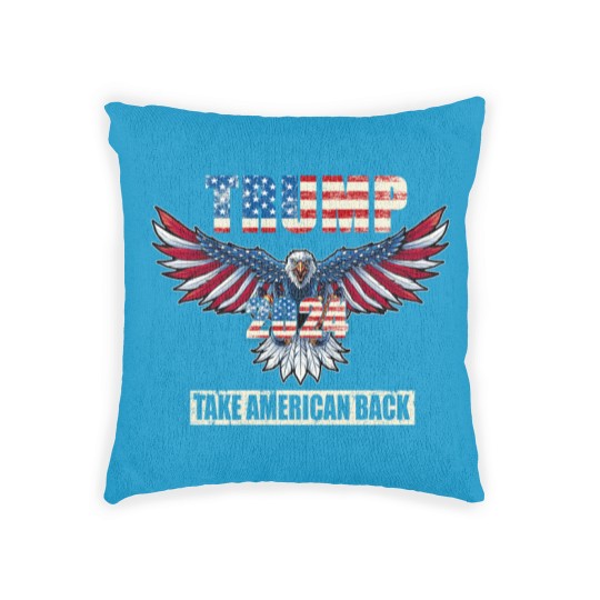 Discover Trump 2024 Flag Take America Back Men Women - Trump 2024 Woven Pillows