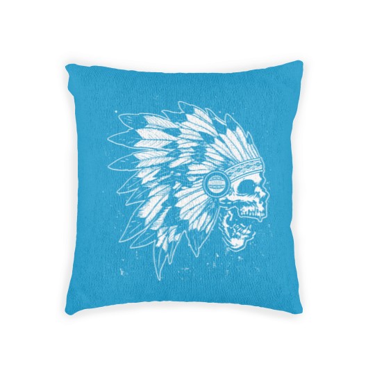 Discover skull native Woven Pillows