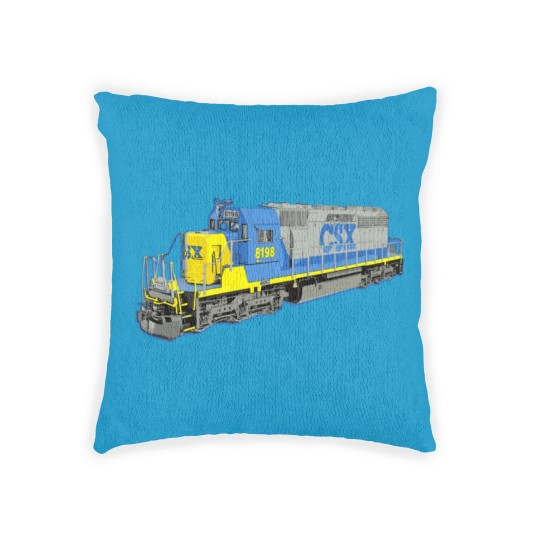 Discover Freight Train Csx Engine Woven Pillows